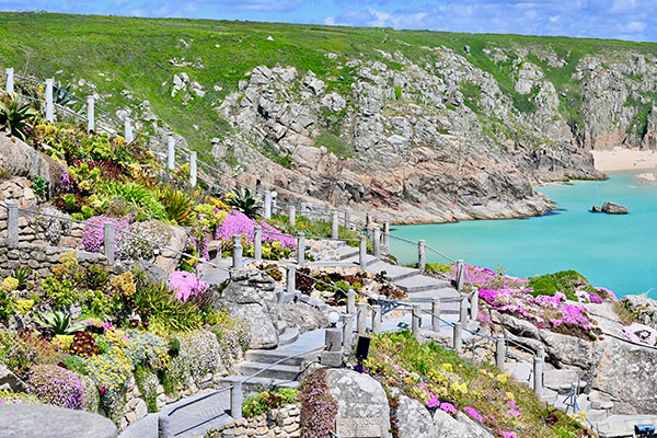 East-side-of-the-theatre-overlooks-Porthcurno-Bay-optimised